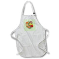 Apron - Carnations Artistic Floral Bouquet Black Outline Art Acrylic Painting - Carnation