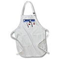 Apron - Holiday Snowman With Cardinals Winter And Christmas