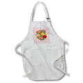 Apron - Carnations Artistic Floral Bouquet Black Outline Art Acrylic Painting - Carnation