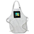 Apron - Artistic Toucan with Vertical TOUCAN Text Acrylic Painting - Toucan