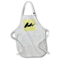Apron - At Great Height With A Kite, Kiter Silhouette Illustration - Kiter Silhouette