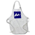 Apron - At Great Height With A Kite, Kiter White Silhouette Illustration - Kiter Silhouette