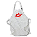 Apron - Beautiful Powerful Red Lipstick Kiss Isolated Vector Art - Lips