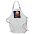Apron - Ay Up Greeting Nerdy Duck Face Black Outline Art Vector Art - Duck