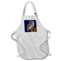 Apron - Beautiful Cute Barn Owl Staring With Wide Yellow Eyes Vector Art - Owl