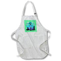 Apron - Be Up With The Boards Kitesurf Vector Art Blue Text Vector Art - Kiters