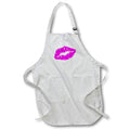 Apron - Beautiful Playful Pink Lipstick Kiss Isolated Vector Art - Lips