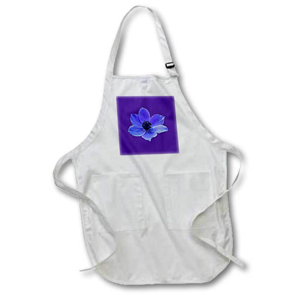 Apron - Blue Lilac Anemone Wildflower Vector Vector Art - Anemone Flower