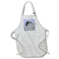 Apron - Blue Eyed Cockatoo Nerdy Face Vector Art Vector Art - Cockatoo Bird