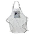 Apron - Blue Eyed Cockatoo Nerdy Face Vector Art Vector Art - Cockatoo Bird