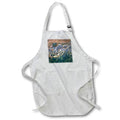 Apron - Blue and Calm Seashore Abstract Art Acrylic Painting - Seashore