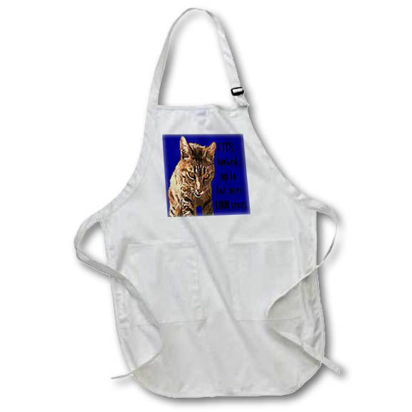 Apron - Cats looked up to for over 4000 years Vector Art - Cat Worship