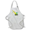 Apron - Cute Yellow and Blue Crane Illustration Illustrations