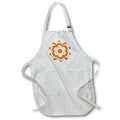 Apron - Cute Orange and Beige Scallop Flower Illustration Illustrations