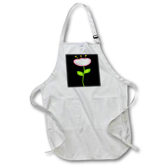 Apron - Modern Pink and Yellow Tulip Flower Illustration Illustrations