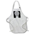 Apron - Modern Gray and White Lightbulb Illustration Illustrations