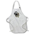 Apron - Lady Skull With A Floral and Feather Hat Illustration Illustrations