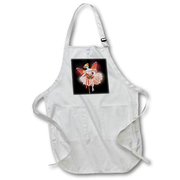 Apron - Pretty Orange Fairy Girl With An Image Of Sparkles Illustration Illustrations