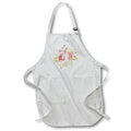 Apron - Pretty Pink and Image Of Gold Floral Illustration Illustrations