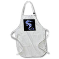 Apron - Glam Blue Image Of Chunky Glitter Seahorse Illustration Illustrations