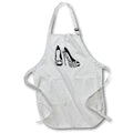 Apron - Glam Image Of Silver Glitter High Heel Shoes Illustration Illustrations