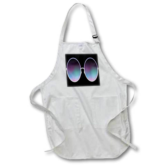 Apron - Modern Purple Aqua Ombre Sunglasses Illustration Illustrations