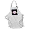 Apron - Modern Pink and Image Of Gold Mars Illustration Illustrations