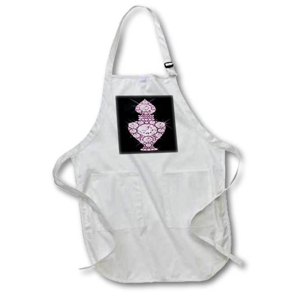 Apron - Glam Pink Image Of Jewels Perfume Bottle Illustration Illustrations