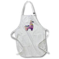 Apron - Pretty Purple Image Of Watercolor Llama Illustration Illustrations