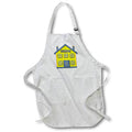 Apron - Yellow and Blue Gray School House Illustration Illustrations