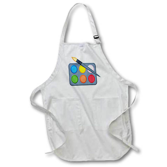 Apron - Paint Pallet and Brush Illustration Illustrations