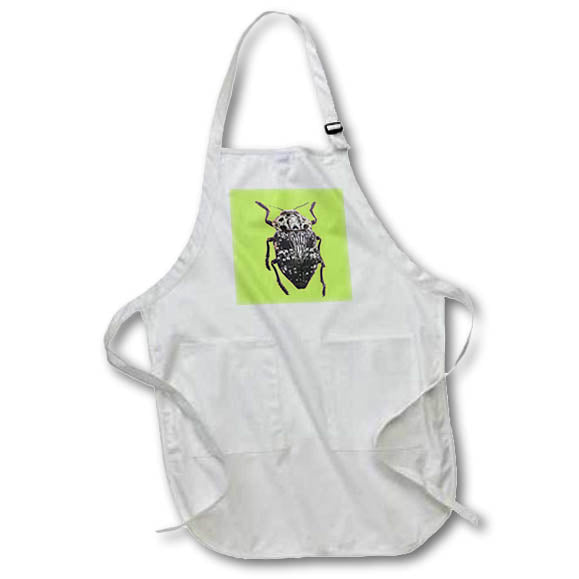 Apron - Pistachio Rootborer Capnodis Cariosa Isolated On White Vector Art - Beetle