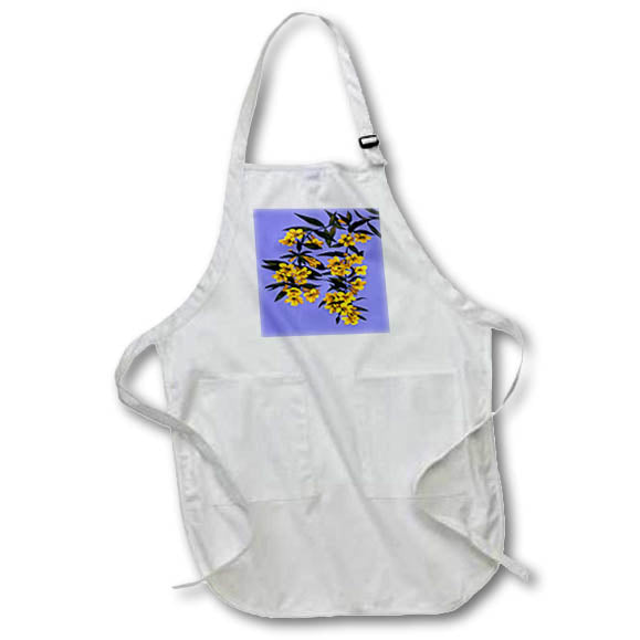 Apron - Gelsemium Sempervirens Carolina Jasmine Blossom Vector Vector Art - Carolina Jasmine