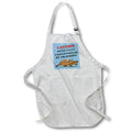 Apron - Caution Do Not Follow Coddiwompler In Training With Tortoise Text - Old English Words