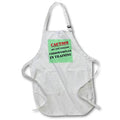 Apron - Caution Do Not Follow Coddiwompler In Training Text - Old English Words