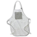 Apron - Artistic Single Heart Shaped Calla Lily Isolated On Black Pattern Acrylic Painting - Calla Lilies