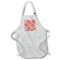Apron - Cover Me In Kisses Red Lipstick Flirtatious Fun Vector Art - Lipstick Kisses