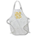 Apron - Cover Me In Kisses Opulent Lipstick Flirtatious Fun Vector Art - Lipstick Kisses