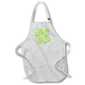Apron - Cover Me In Kisses Citrus Green Lipstick Flirtatious Fun Vector Art - Lipstick Kisses