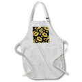Apron - Two Kisses Collided Yellow Colored Lips Pattern Pattern - Lipstick Kisses