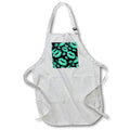 Apron - Two Kisses Collided Lip Affectionate Aqua Colored Lips Pattern Pattern - Lipstick Kisses