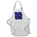 Apron - Two Kisses Collided Lip Bold Blue Lips Pattern Pattern - Lipstick Kisses