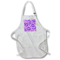 Apron - Two Kisses Collided Luscious Lilac Colored Lips Pattern Pattern - Lipstick Kisses