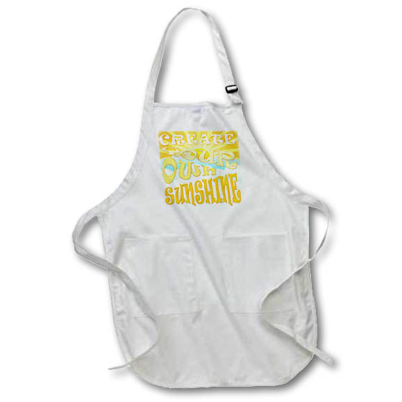 Apron - Create Your Own Sunshine Inspirational Quote With Sunny Sky Typography - Inspirational Quote