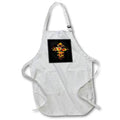 Apron - Christian Cross of Autumnal Leaves Acrylic Art Acrylic Painting - Easter Cross