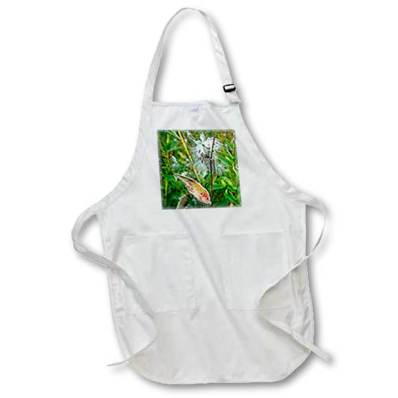 Apron - Milkweed Plant and Seed Pods Photography Plant