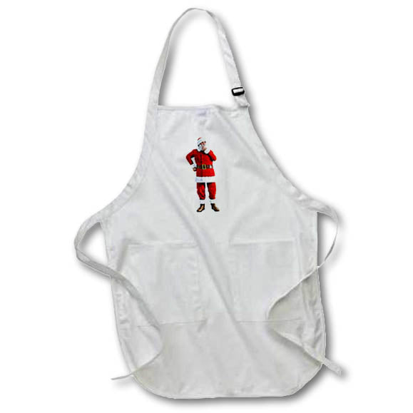 Apron - Santa Scratching His Beard Graphics Holiday Christmas