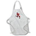 Apron - Santa Claus Running to His Left Graphics Holiday Christmas