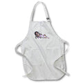 Apron - Cartoon Girl Lying Down and Looking Graphics Cartoon