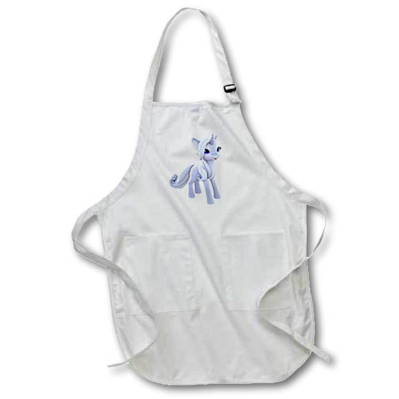 Apron - Cartoon Unicorn Looking Left Graphics Cartoon